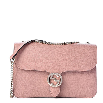 Gucci Dollar Calfskin Interlocking G Shoulder Bag Soft Pink 1 of 11