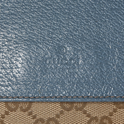 Gucci GG Monogram Web Double Pocket Belt Bag Blue 6 of 8