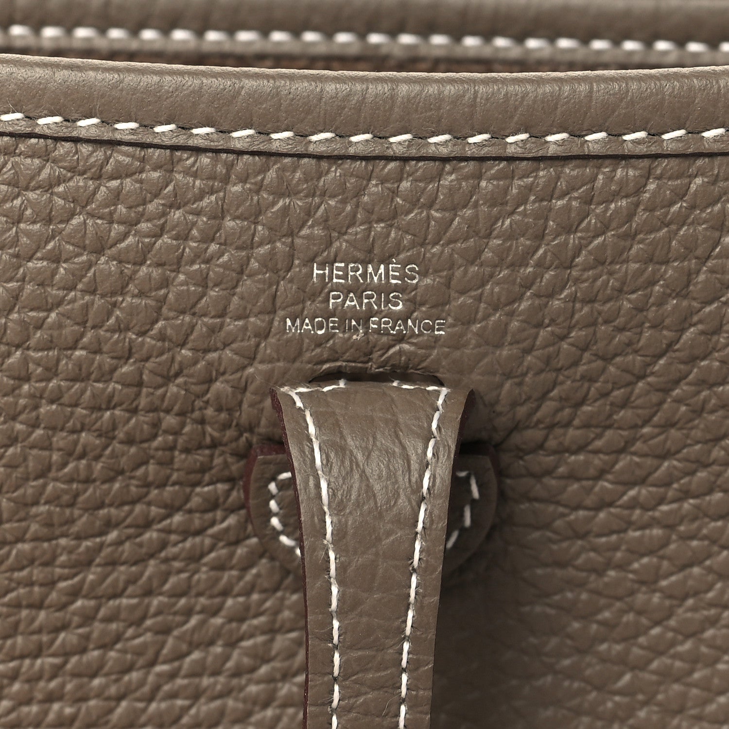Hermes Taurillon Clemence Amazone Evelyne TPM Etoupe Bleu Indigo 6 of 10