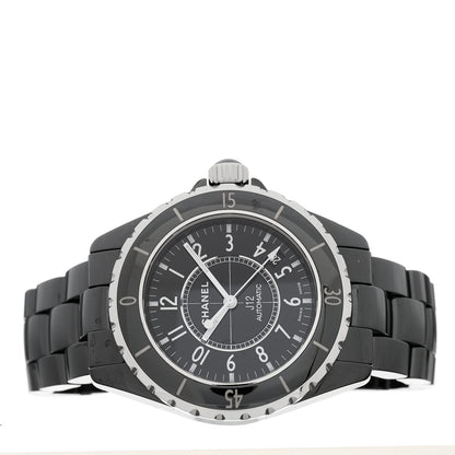 Chanel Stainless Steel Ceramic 38mm J12 Automatic Watch Black 2 of 4