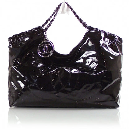 Chanel Vinyl XL Coco Cabas Black 1 of 10