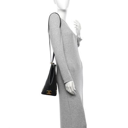 Chanel Caviar CC Bucket Shoulder Bag Black 2 of 11