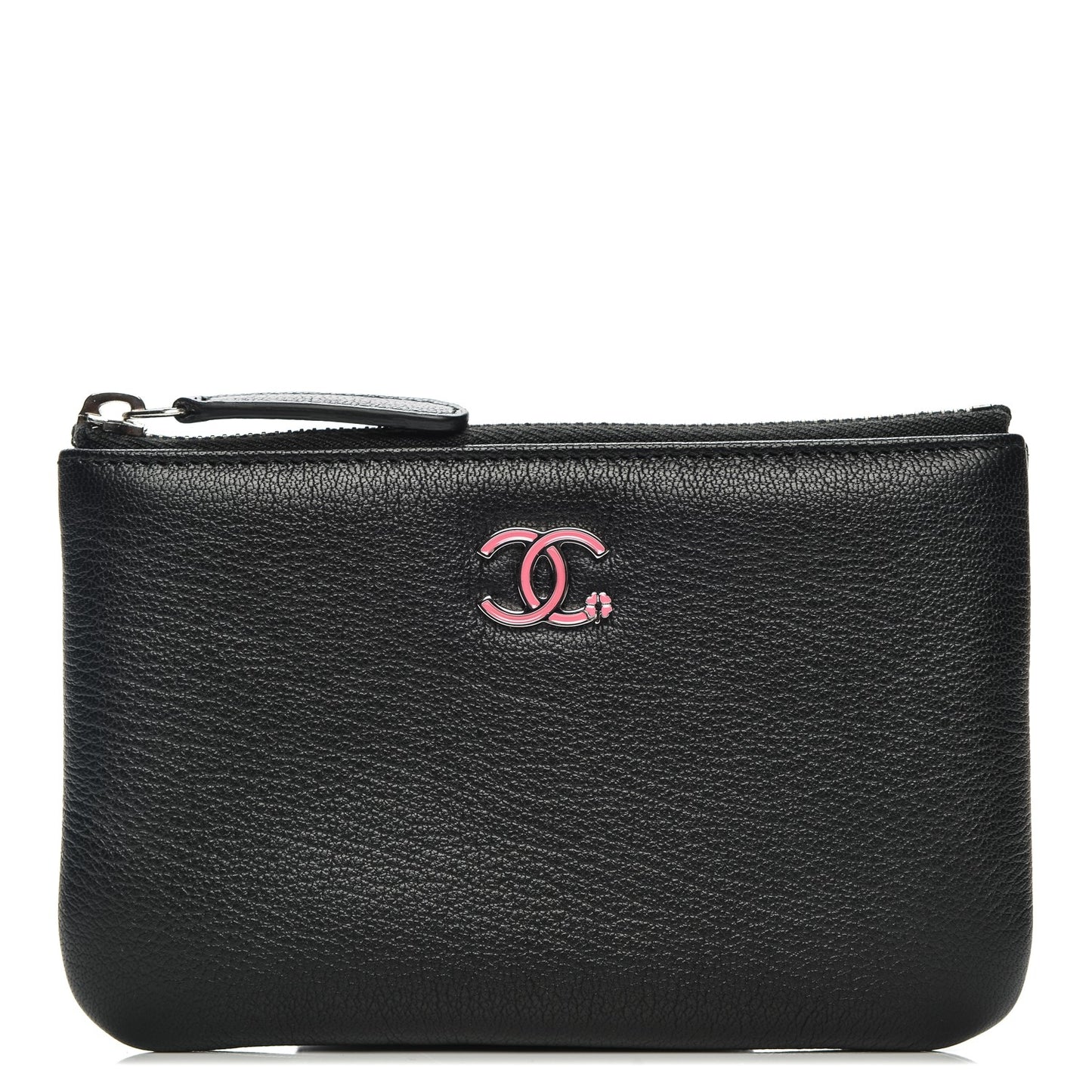 Goatskin Small Cosmetic Case Black