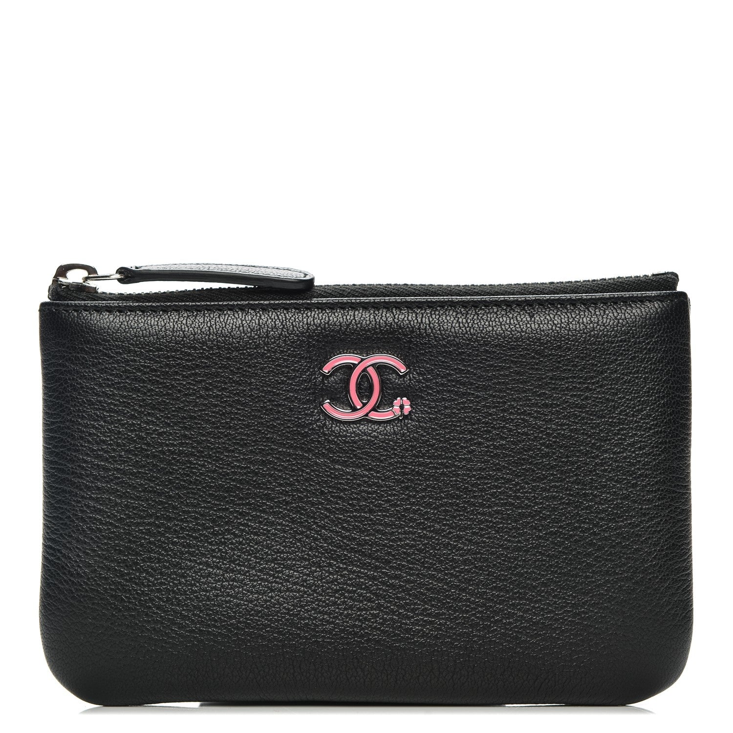 Chanel Goatskin Small Cosmetic Case Black 1 of 7