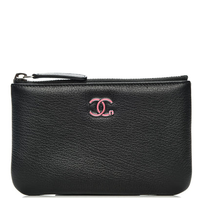 Chanel Goatskin Small Cosmetic Case Black 1 of 7