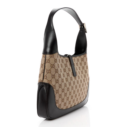 Gucci Monogram Web Jackie O Hobo Dark Brown 3 of 12