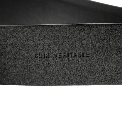 Chanel Calfskin Pearl Camellia CC Belt 85 34 Black Gold 3 of 7