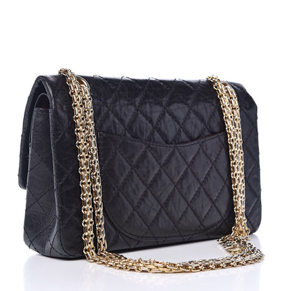 Chanel Aged Calfskin 50th Anniversary 2.55 Reissue 225 Flap Black 3 of 14