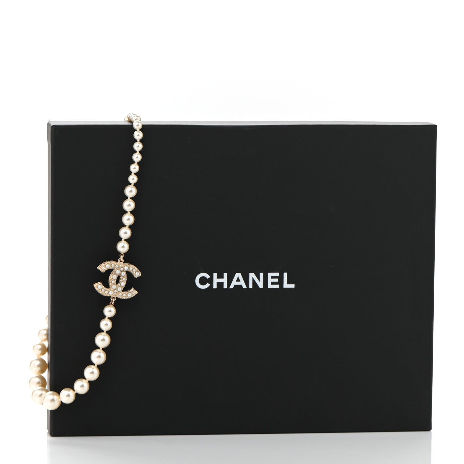 Chanel Pearl CC 100th Anniversary Necklace Light Gold 6 of 6