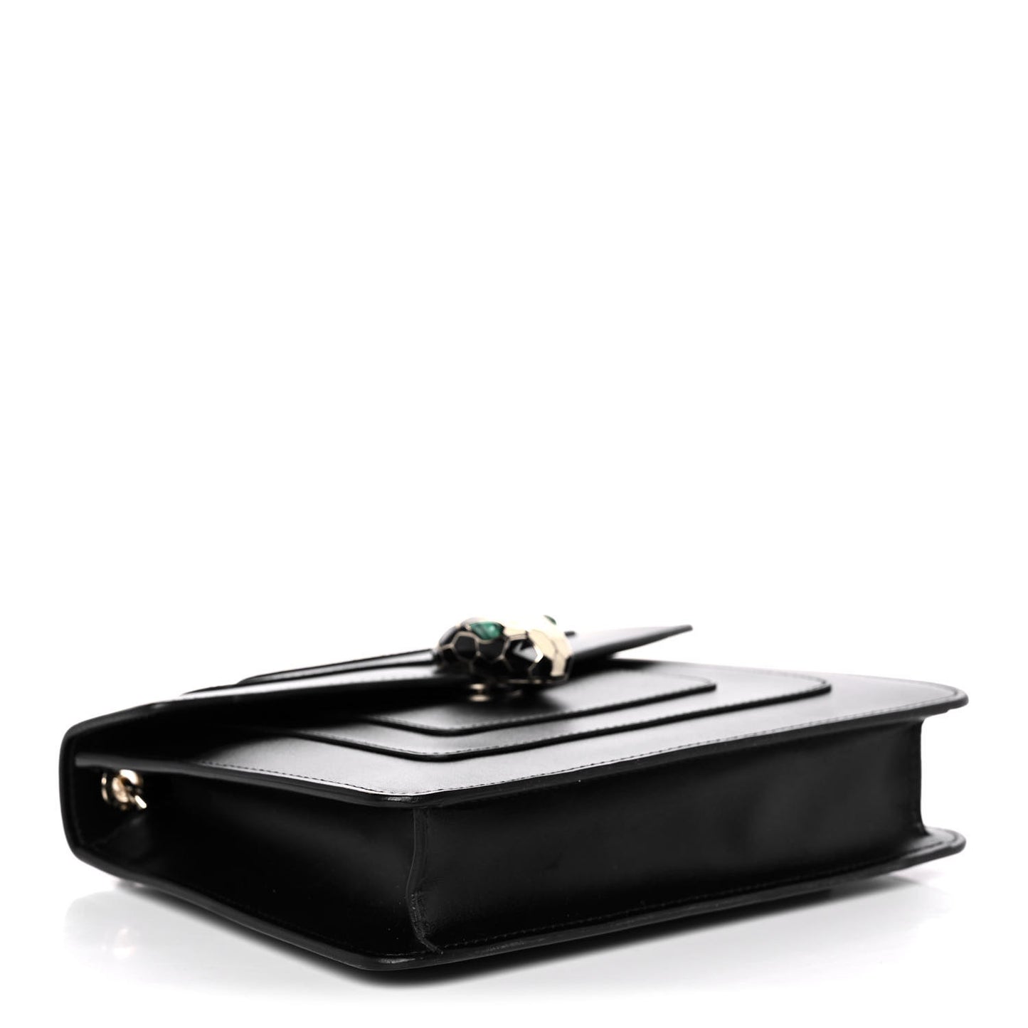 Calfskin Serpenti Forever Crossbody Bag Black
