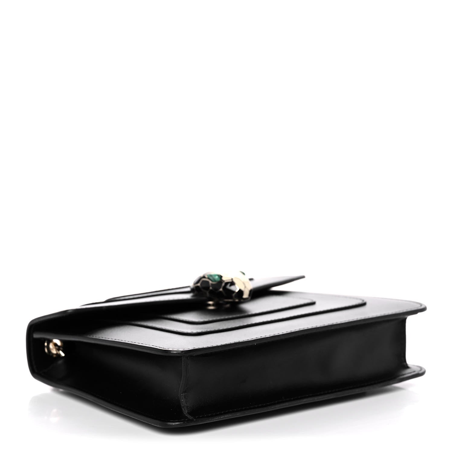 Bulgari Calfskin Serpenti Forever Crossbody Bag Black 4 of 14