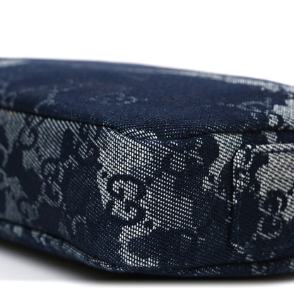 Gucci Denim GG Monogram Camouflage Small Crossbody Bag Blue 10 of 10