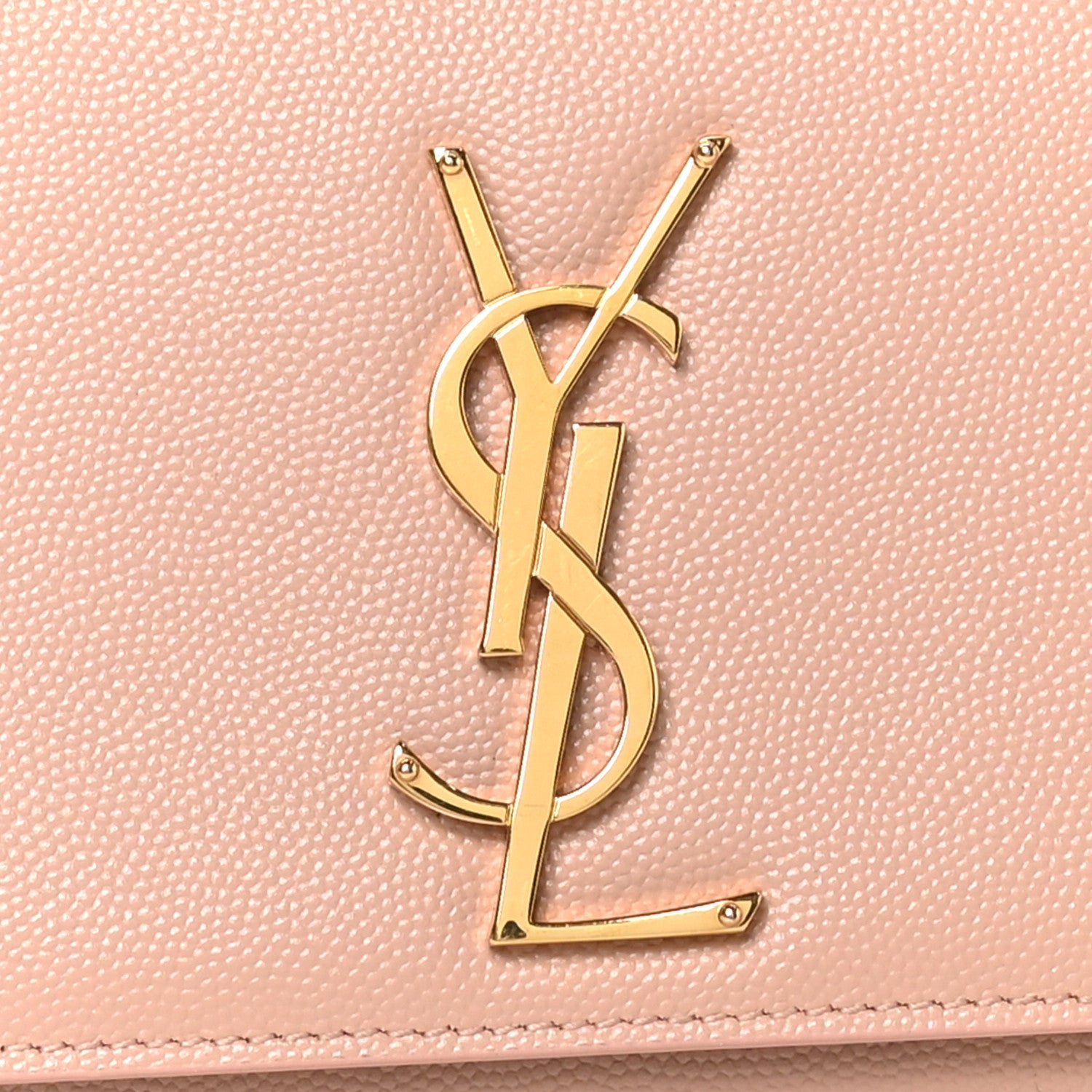 Saint Laurent Calfskin Classic Monogram Cassandre Clutch Blush 7 of 7