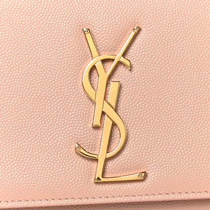 Saint Laurent Calfskin Classic Monogram Cassandre Clutch Blush 7 of 7