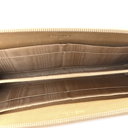 Chanel Caviar Large Timeless CC Zip Around Wallet Beige 5 of 10
