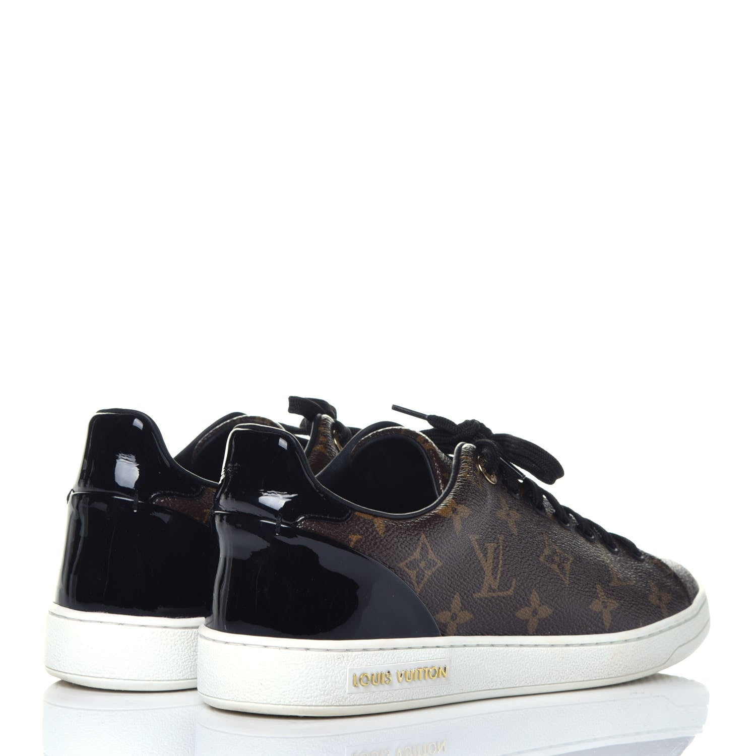 Louis Vuitton Patent Monogram Frontrow Sneakers 40 4 of 9