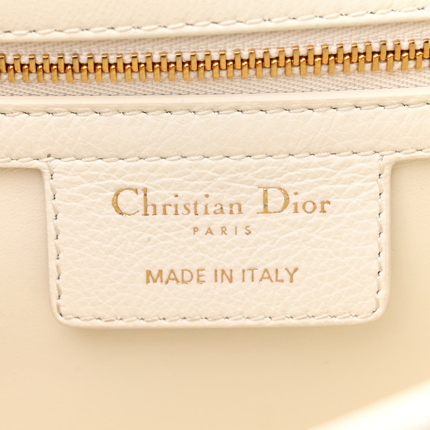 Christian Dior Grained Calfskin Cannage Large Caro Bag Latte 6 of 13
