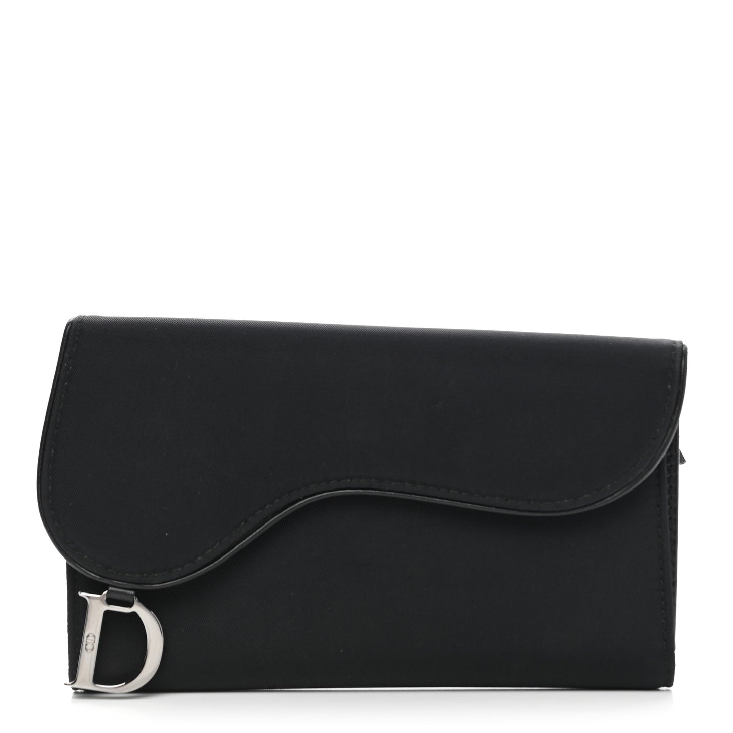 Nylon Saddle Wallet Black
