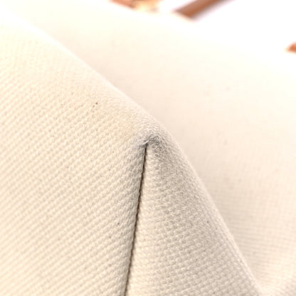 Celine Canvas Calfskin Horizontal Cabas Natural Tan 9 of 17