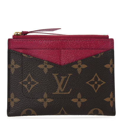Louis Vuitton Monogram Zipped Card Holder Fuchsia 1 of 11
