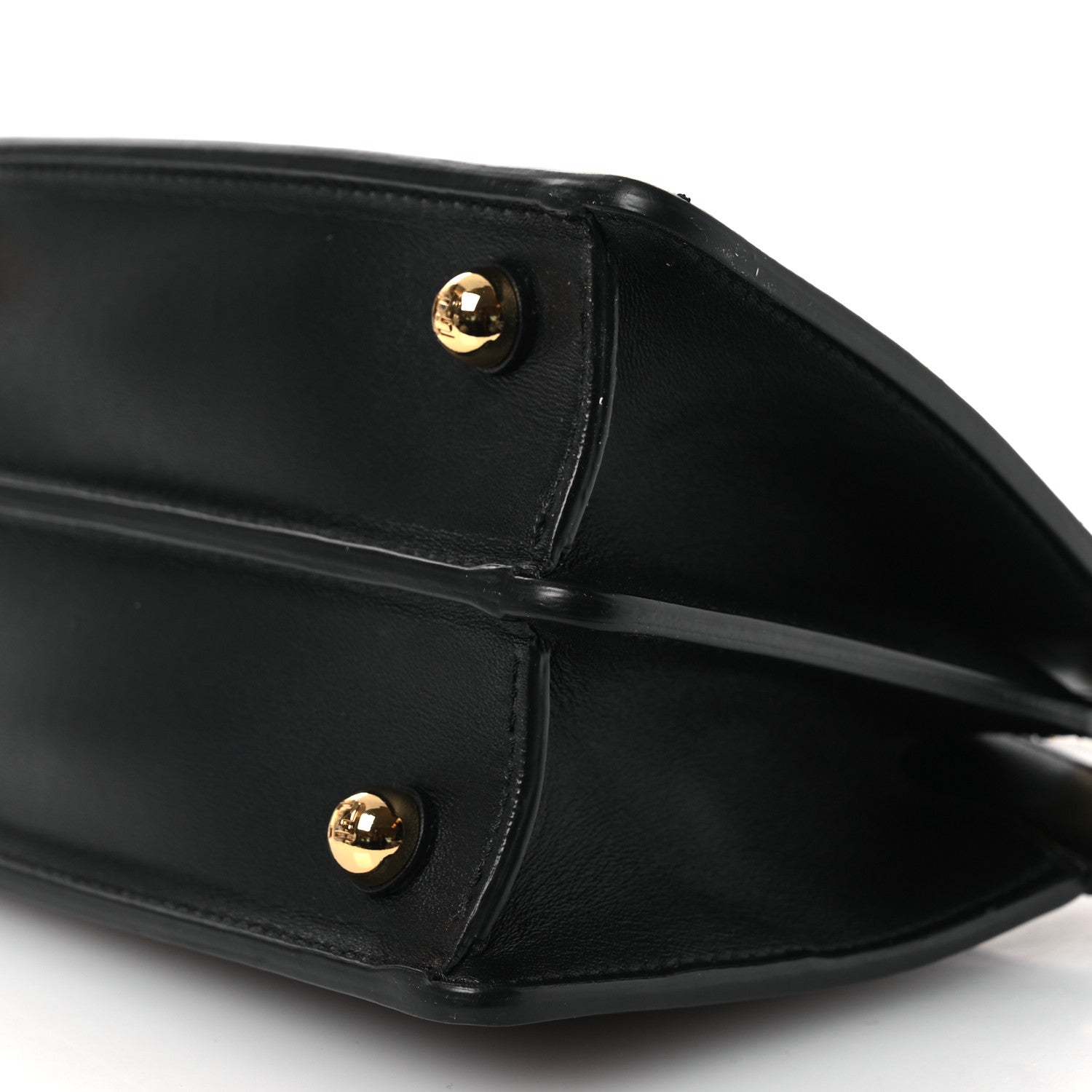 Fendi Shiny Nappa Petite Peekaboo I SEE U Satchel Black 11 of 13
