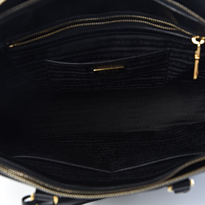 Prada Saffiano Large Galleria Double Zip Tote Black 5 of 10