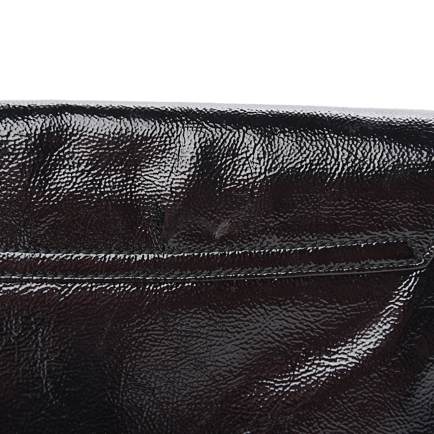 Patent Medium Soho Flap Crossbody Black
