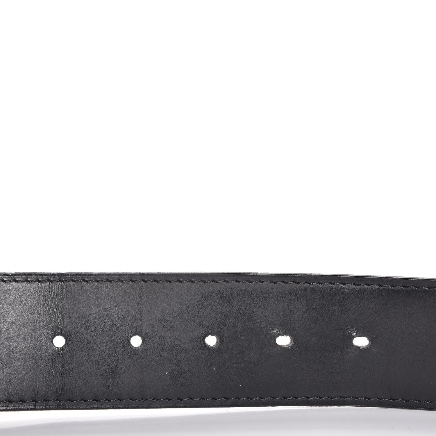 Louis Vuitton Calfskin Jeans Belt 100 40 Black 9 of 11