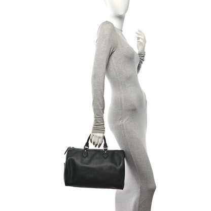 Louis Vuitton Epi Speedy 30 Black 2 of 9