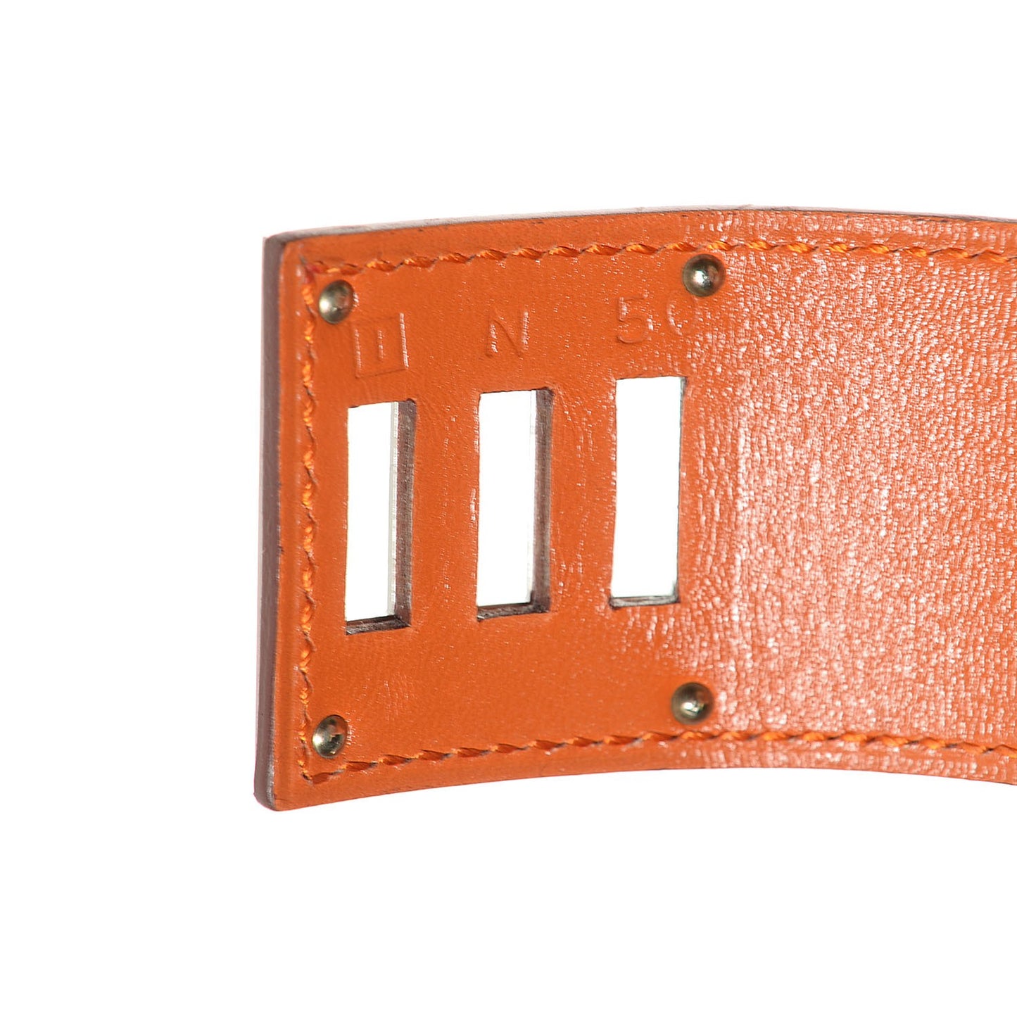Veau Box Kelly Dog Bracelet Potiron