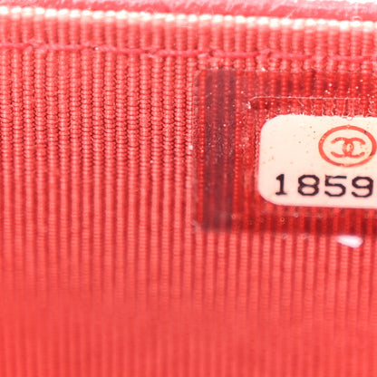 Chanel Caviar Quilted Wallet On Chain WOC Red 8 of 14