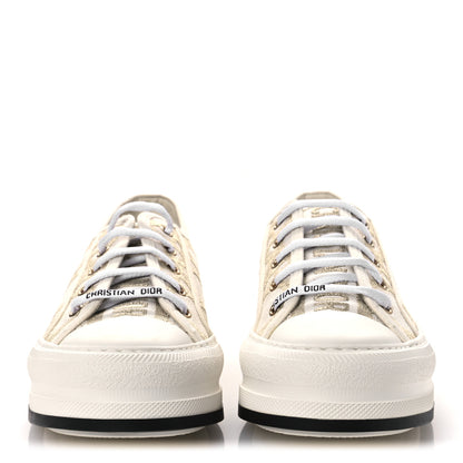 Christian Dior Canvas Walk'N'Dior Low Top Sneakers 41 Nude Gold 3 of 11