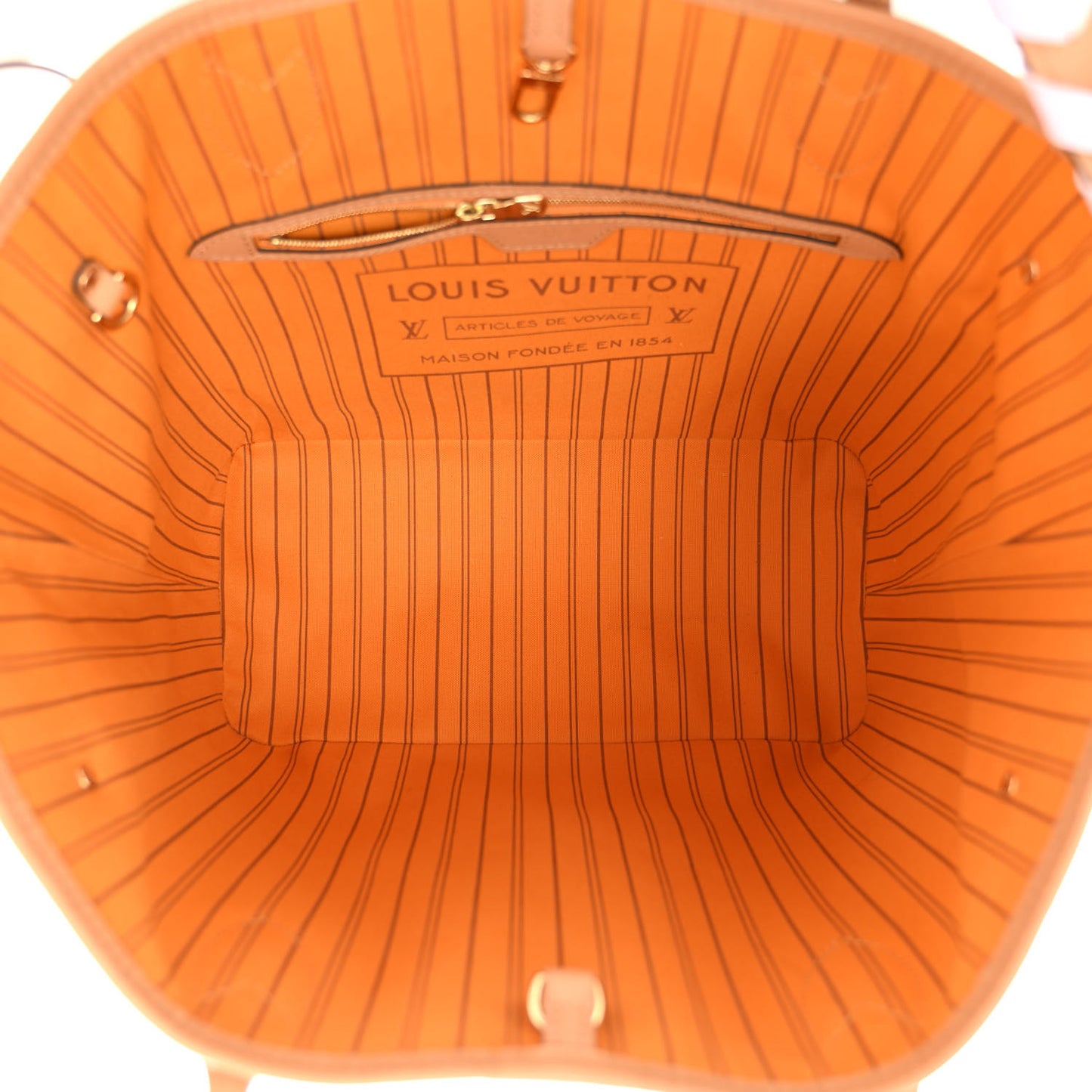 Damier Azur Braided Neverfull MM Orange