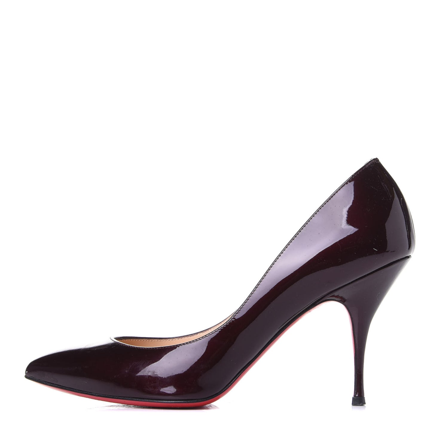 Metal Patent Piou Piou 85 Pumps 36.5 Rouge Noir