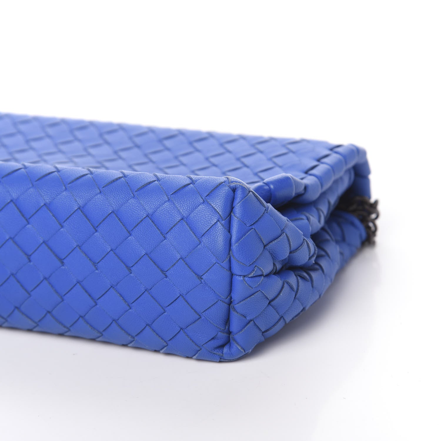 Bottega Veneta Nappa Intrecciato Baby Olimpia Shoulder Bag Signal Blue 8 of 9