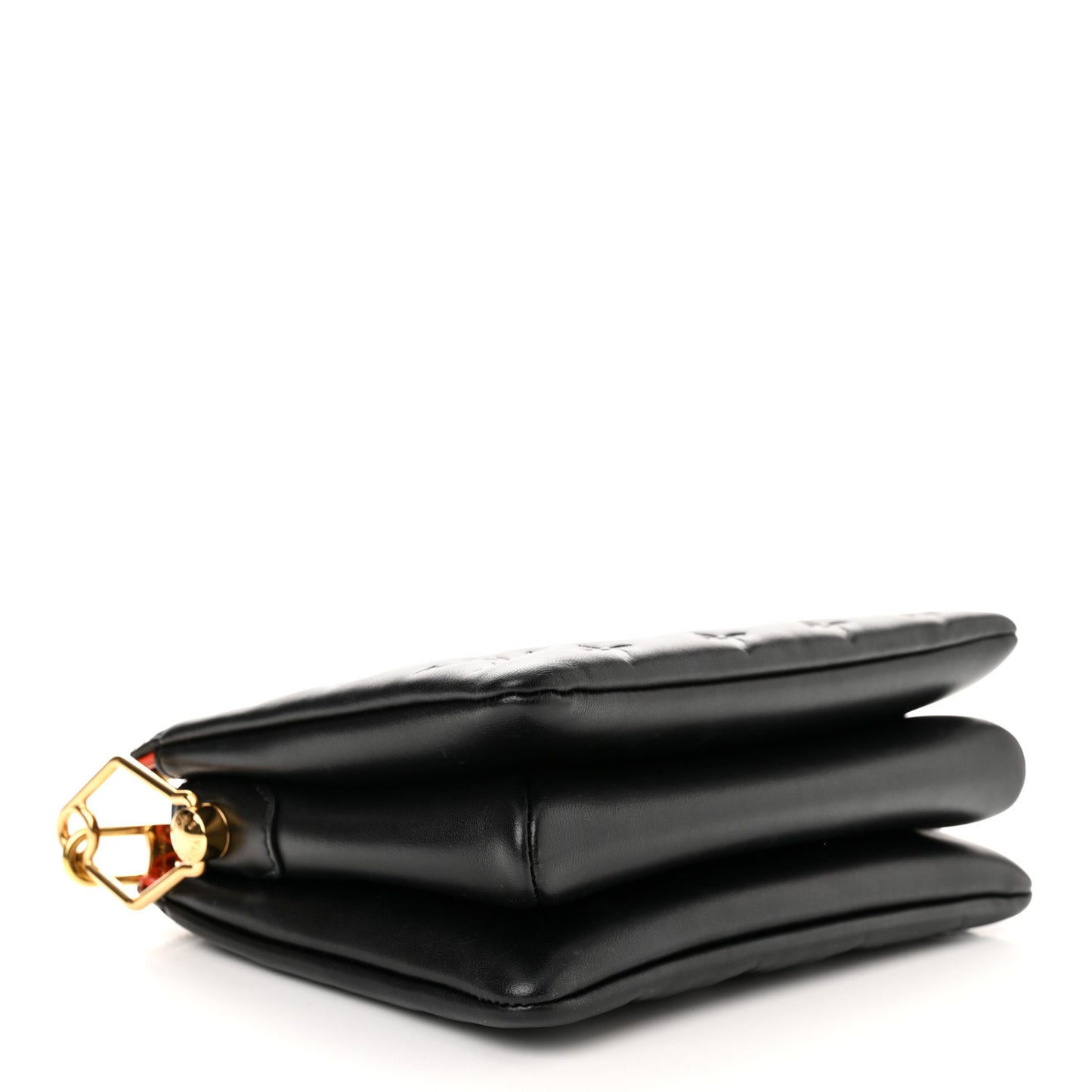 Lambskin Embossed Monogram Coussin BB Black