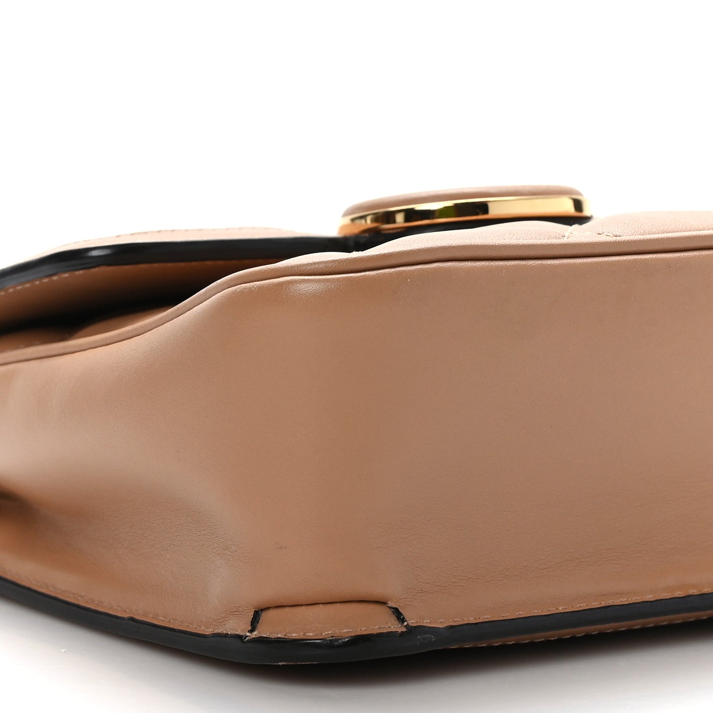 Calfskin Quilted Mini Deco Shoulder Bag Camelia