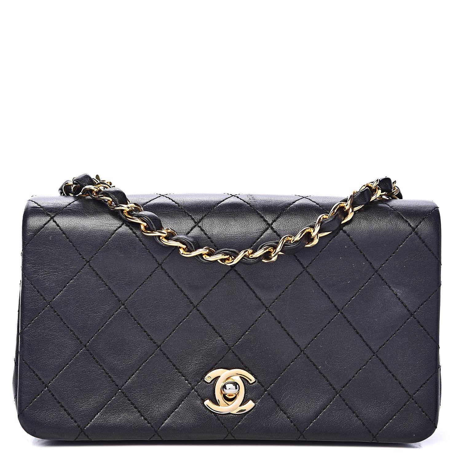 Chanel Lambskin Quilted Mini Flap Black 1 of 13