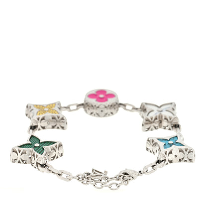 Louis Vuitton Metal Crystal Enamel MNG Big Party Bracelet Multicolor 2 of 3