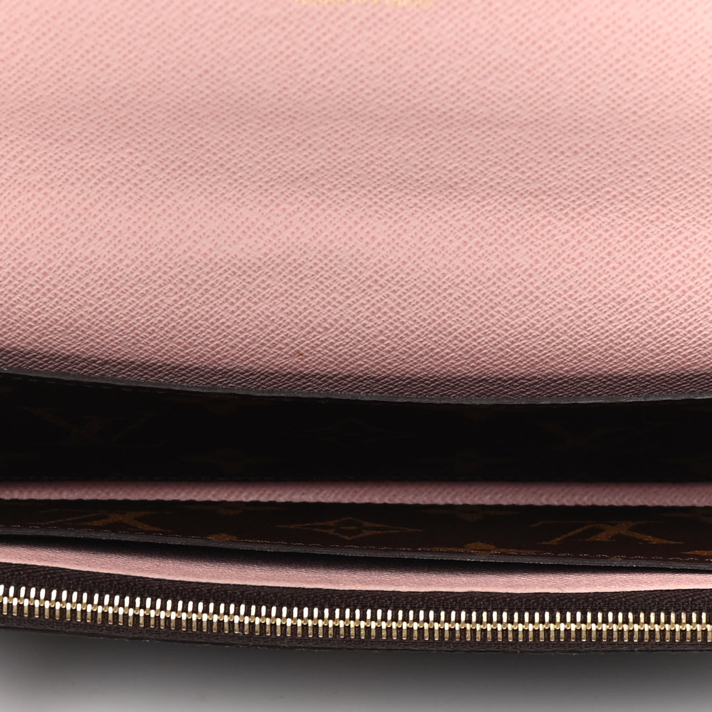 Monogram Emilie Wallet Rose Ballerine