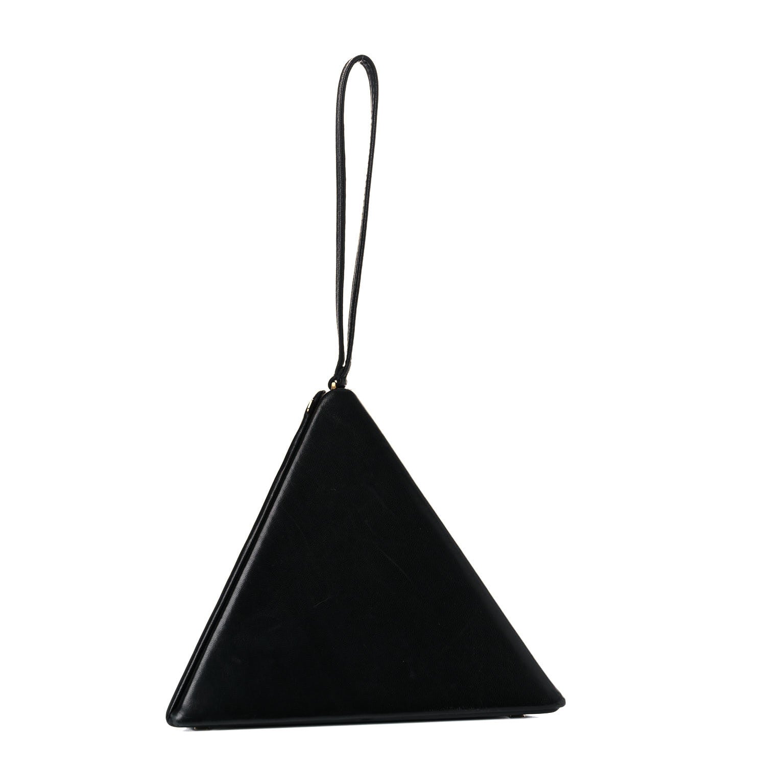 Saint Laurent Lambskin Pyramid Clutch Black 3 of 21