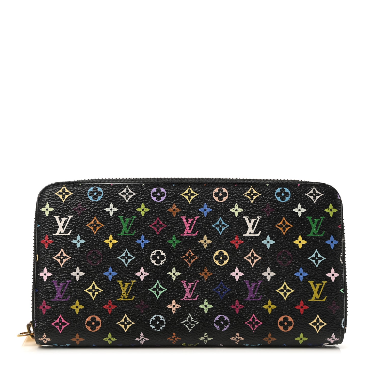 Monogram Multicolor Zippy Wallet Black Violet