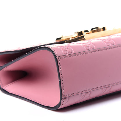 Gucci Guccissima Small Padlock Shoulder Bag Rose Baby Candy 6 of 12