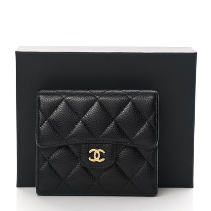 Chanel Caviar Quilted Compact Flap Wallet Black 9 of 9