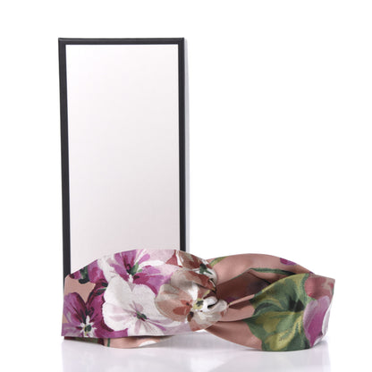 Gucci Silk Blooms Print Headband Pink 7 of 7