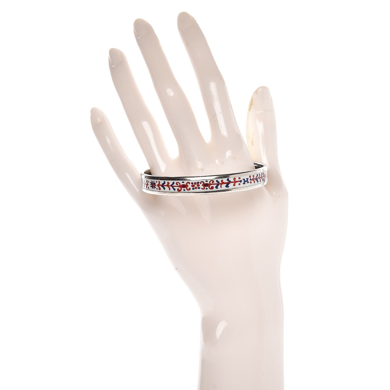 Hermes Enamel Printed Narrow Bracelet 65 2 of 4