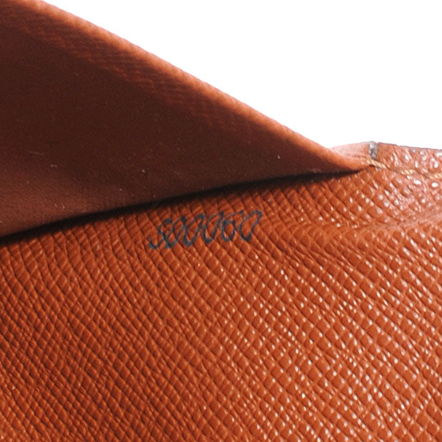 Monogram Simple Checkbook Holder Wallet