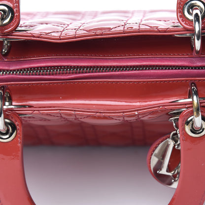Christian Dior Patent Cannage Large Lady Dior Pink 29 of 30