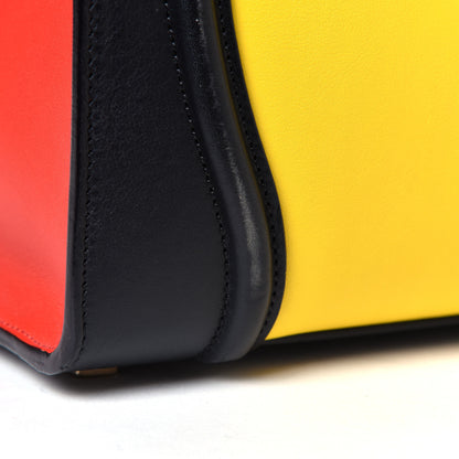 Celine Smooth Calfskin Mini Tri-Color Luggage Sunflower 6 of 7