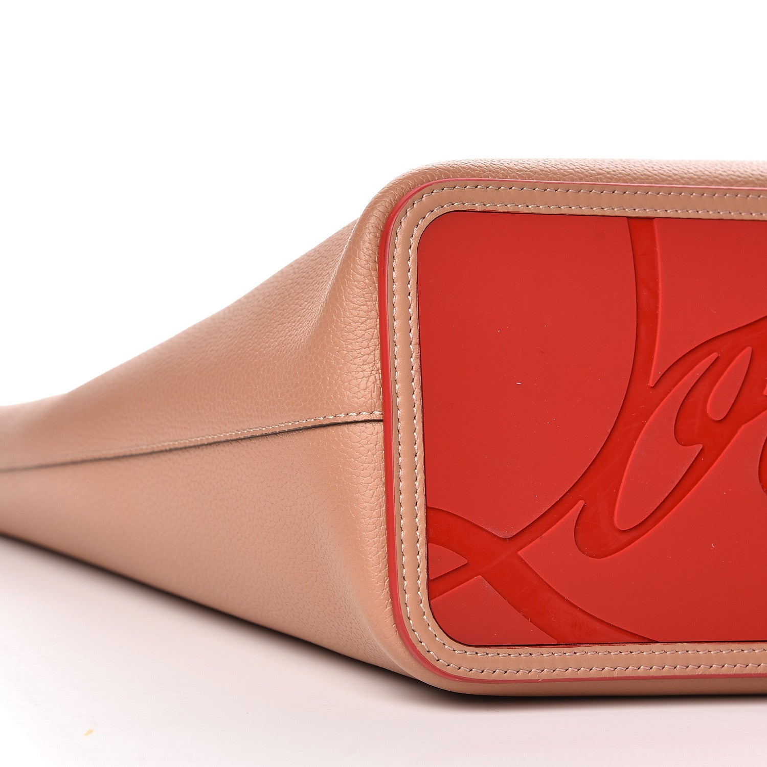 Christian Louboutin Calfskin Spikes East West Cabata Tote Nude 11 of 13